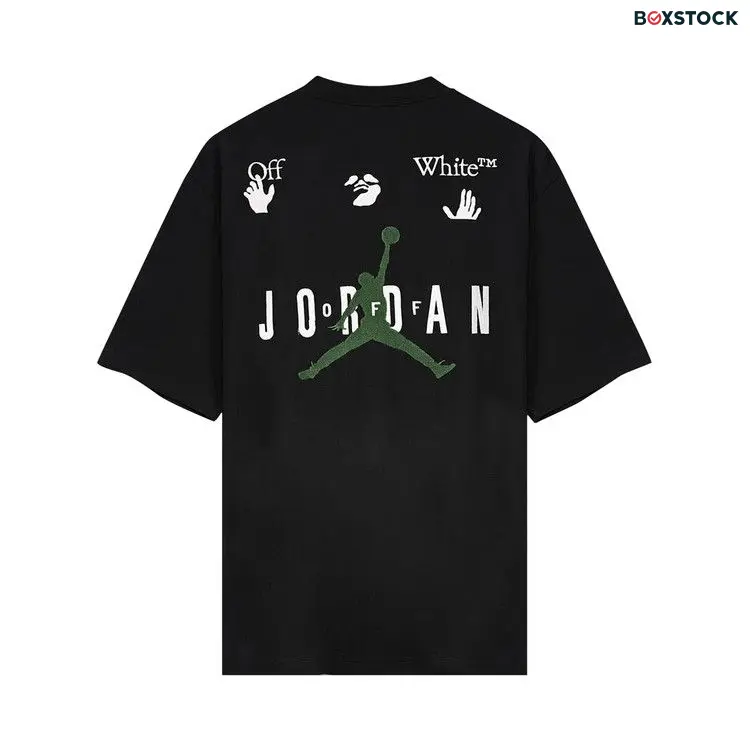 Air Jordan x Off-White MJ T-Shirt 'Black/White/Forest Green'