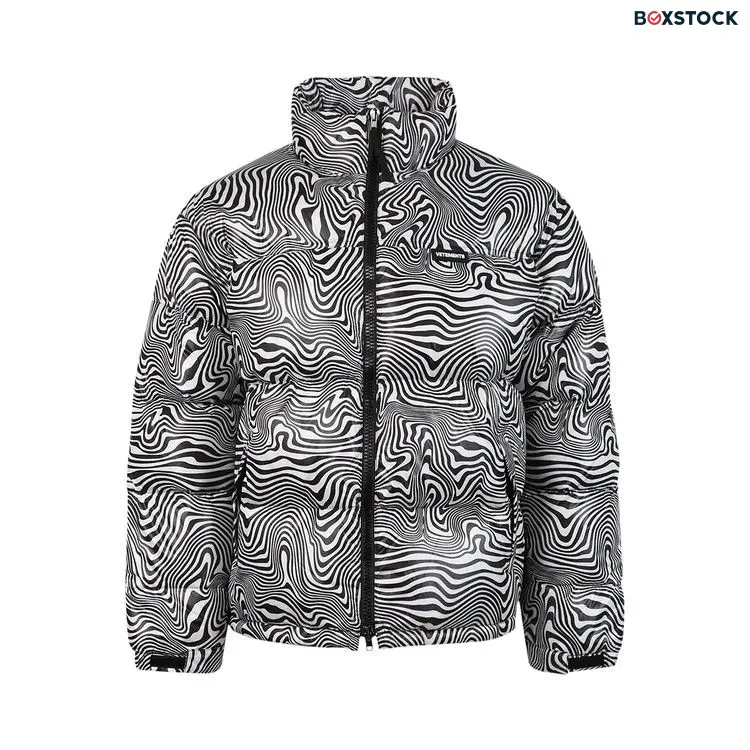 Vetements Logo Zebra Puffer Jacket 'Zebra Print' Multi-Color Spring/Summer 2022