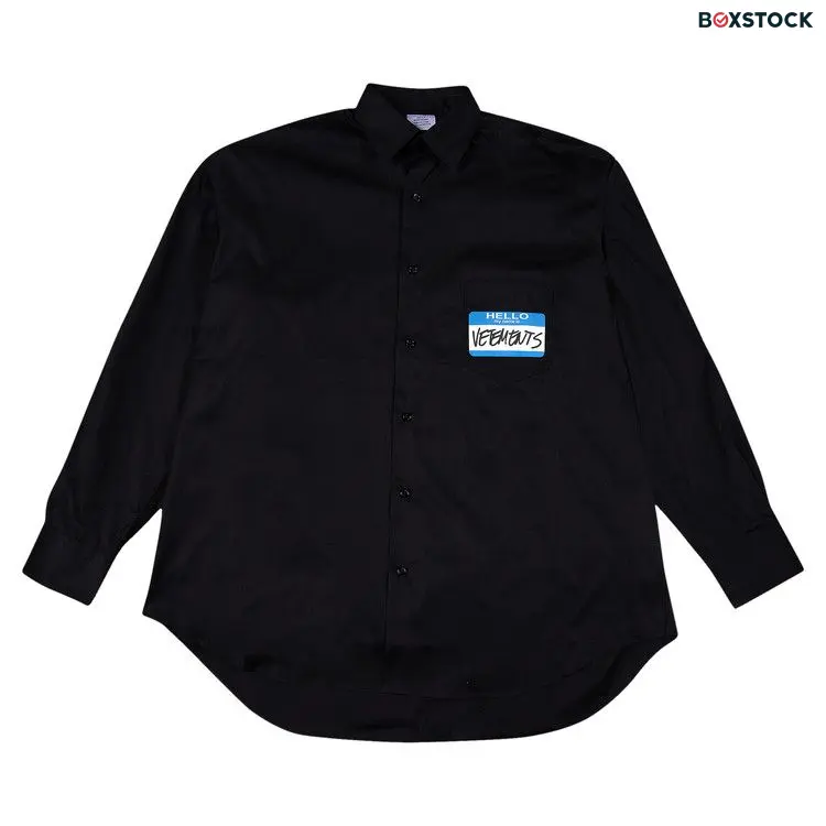 Vetements My Name Is Shirt 'Black' Spring/Summer 2024