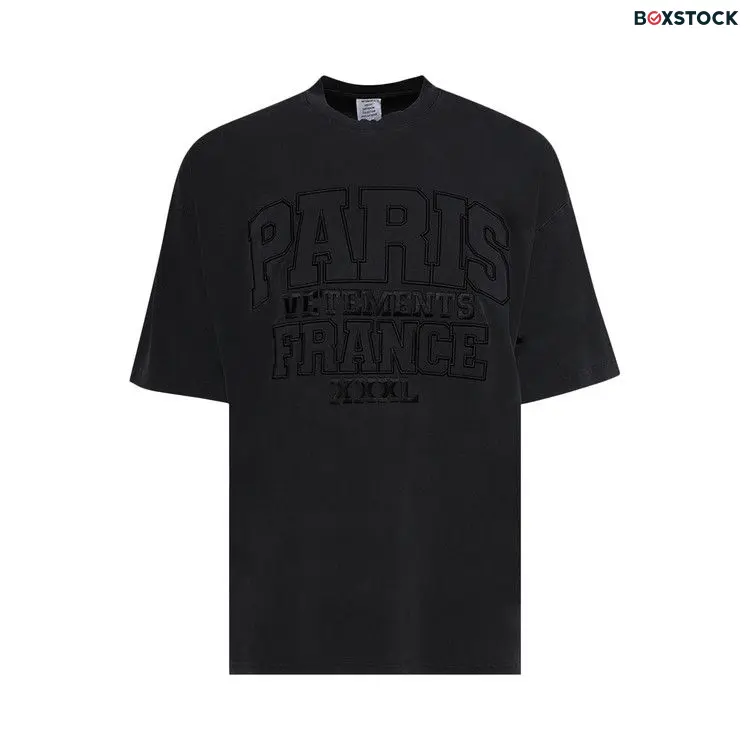 Vetements Paris XXXLT-Shirt 'Washed Black' Fall/Winter 2024