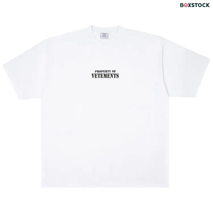 Vetements Property Of T-Shirt 'White' Spring/Summer 2024