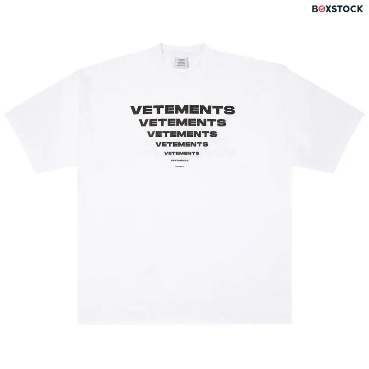 Vetements Pyramid Logo T-Shirt 'White' Spring/Summer 2024