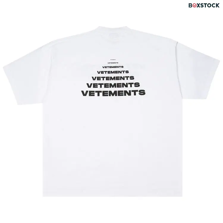 Vetements Pyramid Logo T-Shirt 'White' Spring/Summer 2024