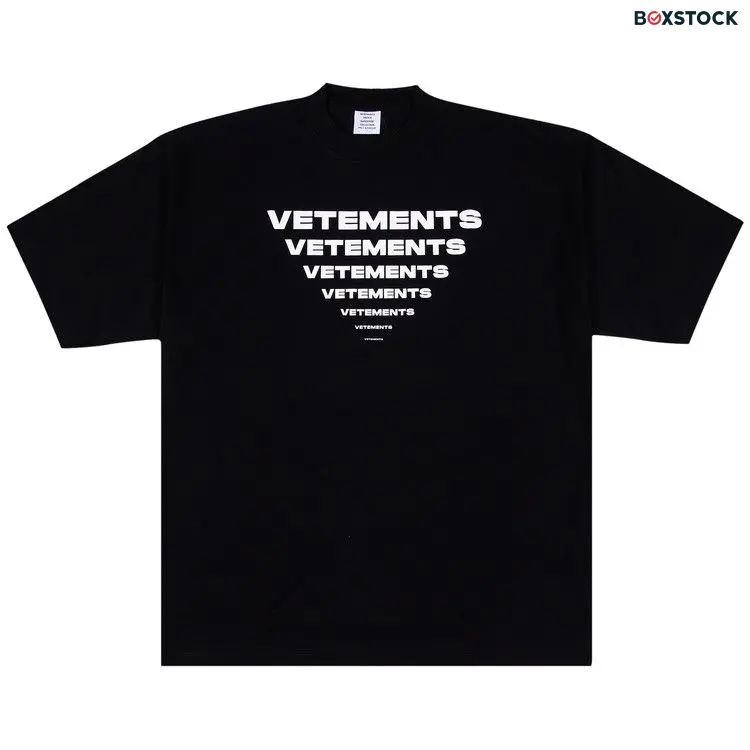 Vetements Pyramid Logo T-Shirt 'Black' Spring/Summer 2024