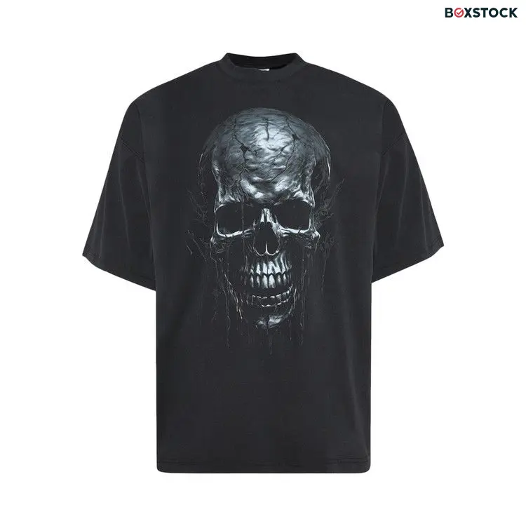 Vetements Skull Metal T-Shirt 'Black' Fall/Winter 2024