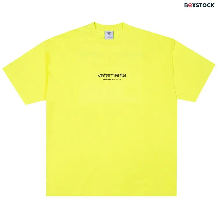 Vetements Urban Logo T-Shirt 'Neon Yellow' Spring/Summer 2024