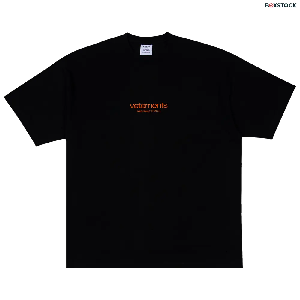Vetements Urban Logo T-Shirt 'Black' Spring/Summer 2024