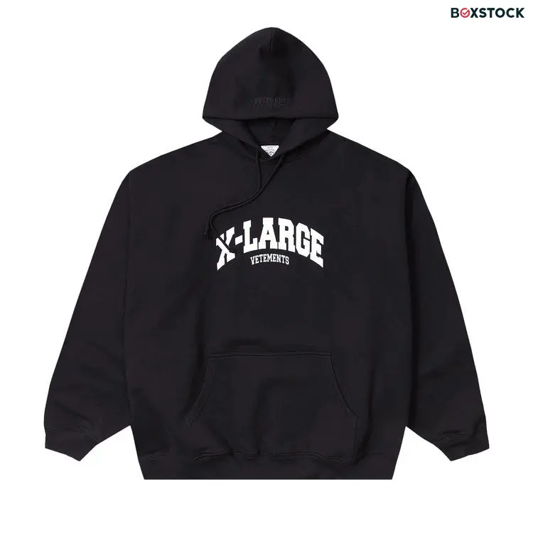 Vetements X-Large Hoodie 'Black' Fall/Winter 2023