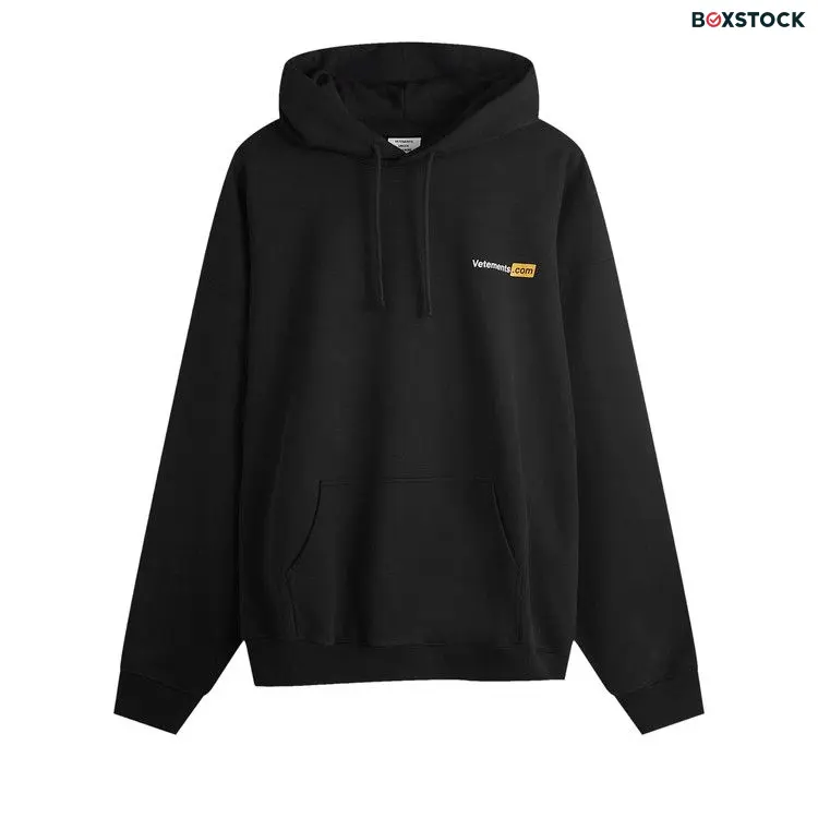 Vetements XXX Logo Hoodie 'Black' Fall/Winter 2024