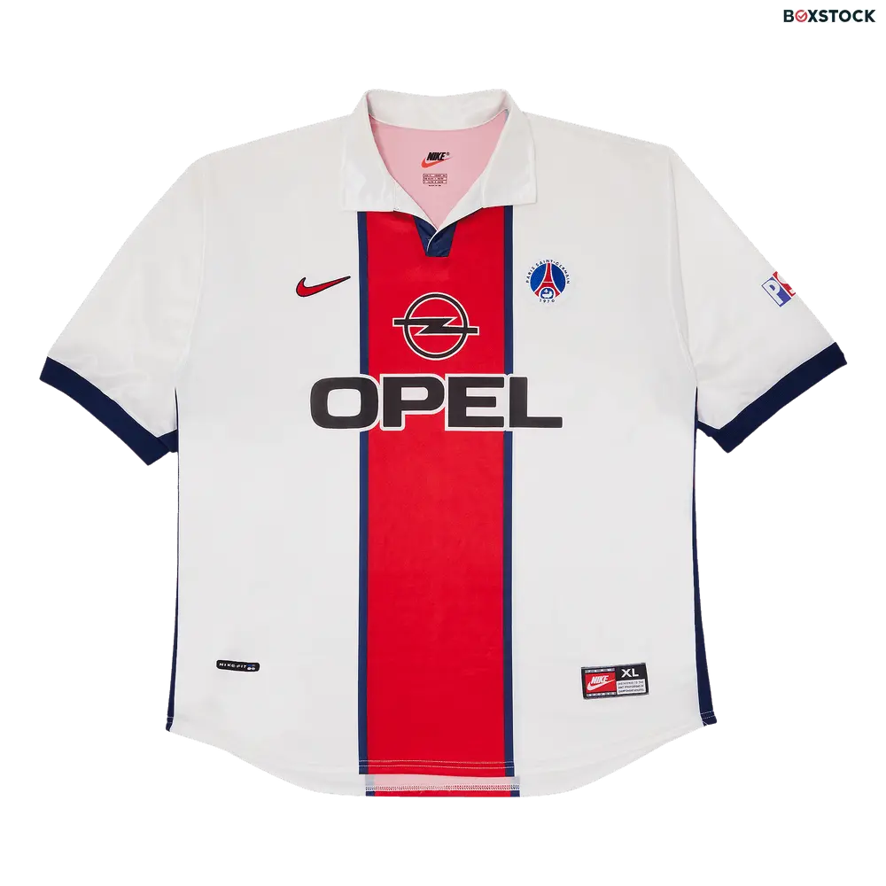 Vintage Paris Saint-Germain Away Stadium Jersey 'White' Fall/Winter 1998