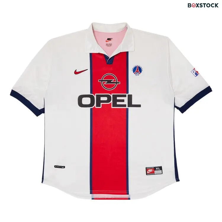 Vintage Paris Saint-Germain Away Stadium Jersey 'White' Fall/Winter 1998
