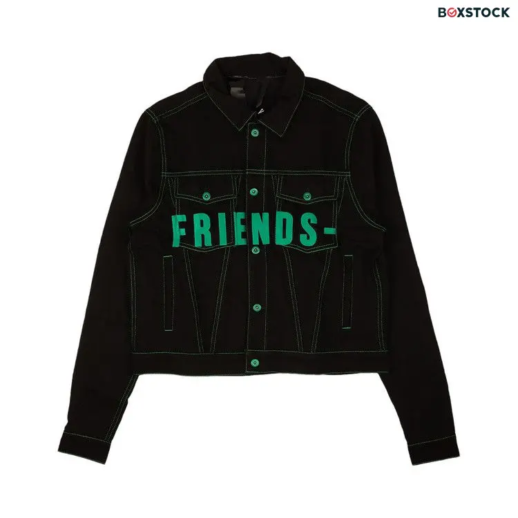 Vlone Friends Denim Jacket 'Black/Purple'