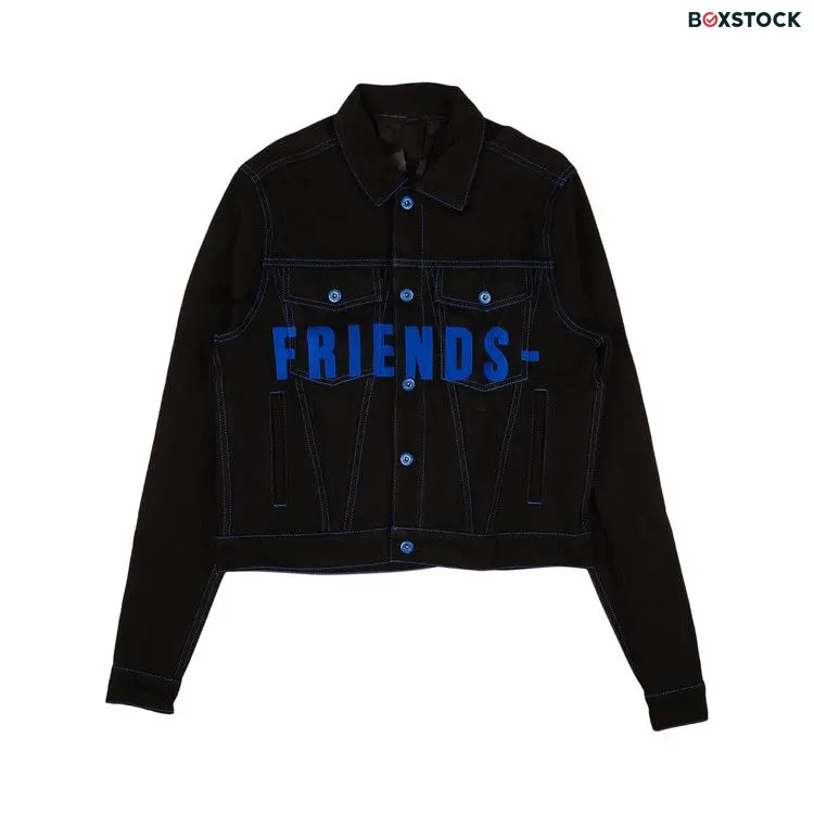 Vlone Friends Embroidered V Graphic Jacket 'Blue'