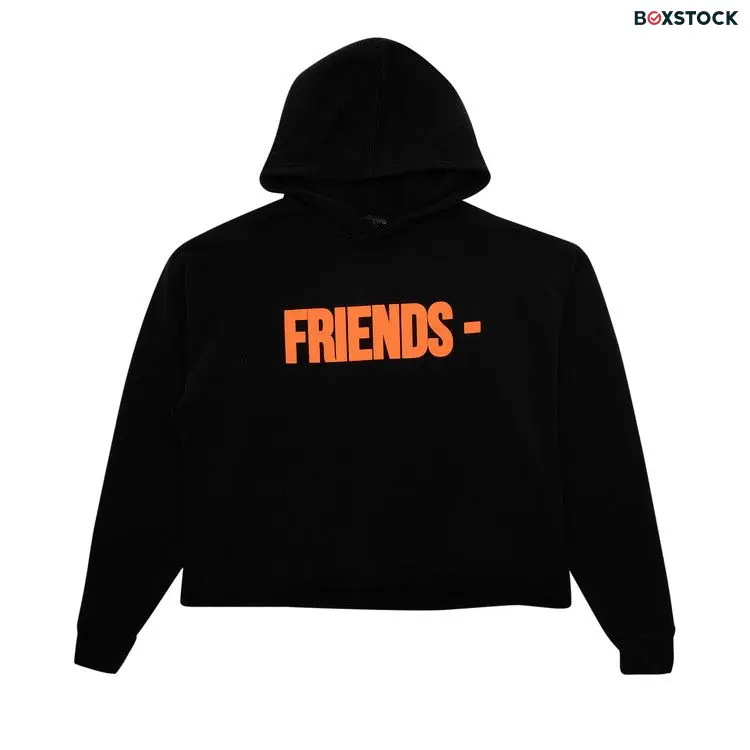 Vlone Friends Hoodie 'Black/Orange'