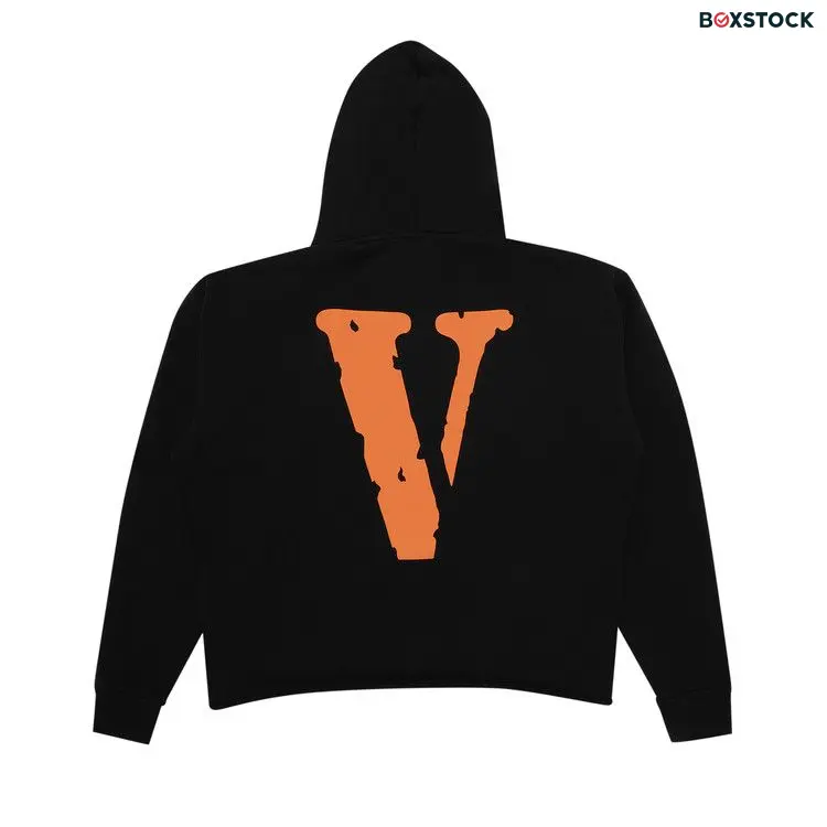 Vlone Friends Hoodie 'Black/Orange'