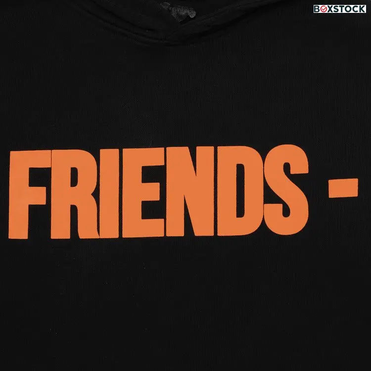Vlone Friends Hoodie 'Black/Orange'