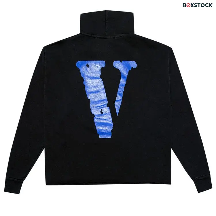 Vlone Friends Hoodie 'Black/Blue'