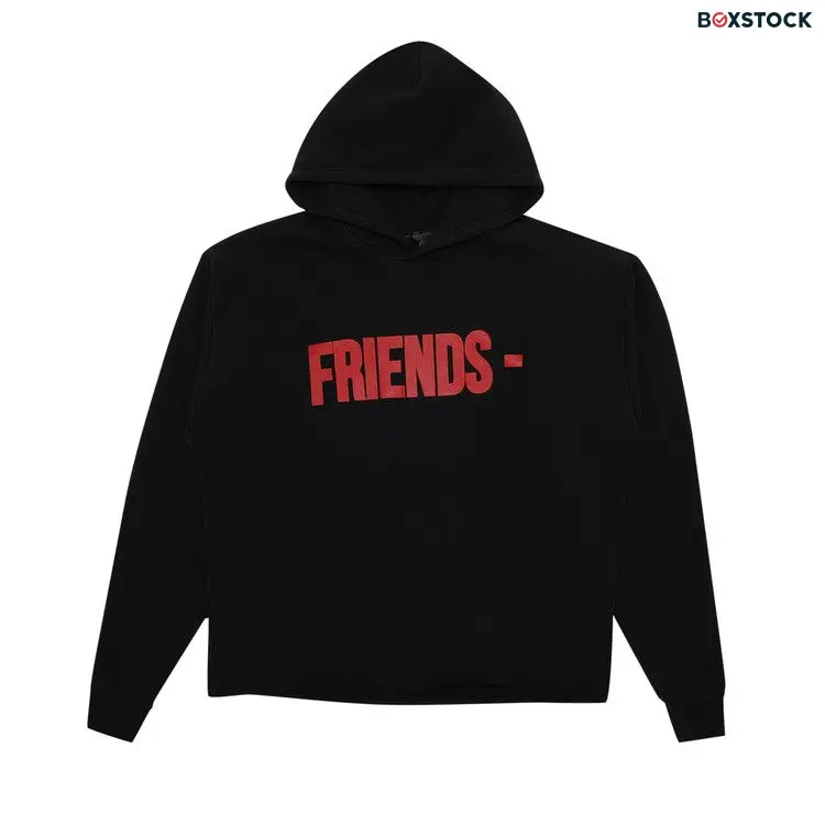 Vlone Friends Hoodie 'Black/Red'