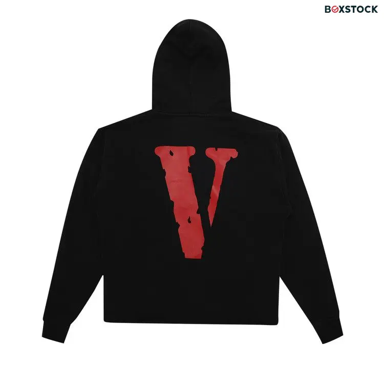 Vlone Friends Hoodie 'Black/Red'