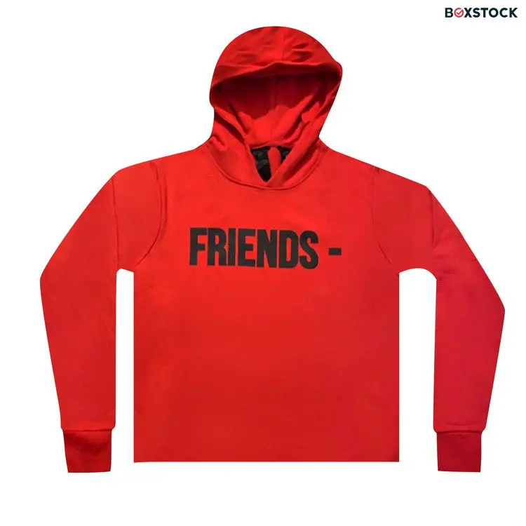 Vlone Friends Hoodie 'Red/Black'