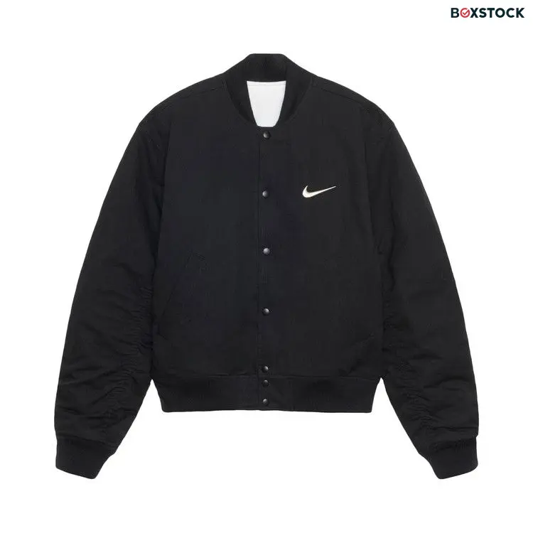 Stussy x Nike Reversible Varsity Jacket 'Black/Sail' Fall/Winter 2023