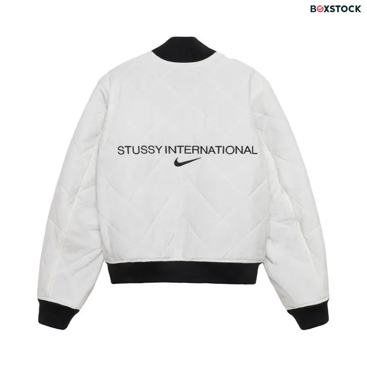 Stussy x Nike Reversible Varsity Jacket 'Black/Sail' Fall/Winter 2023