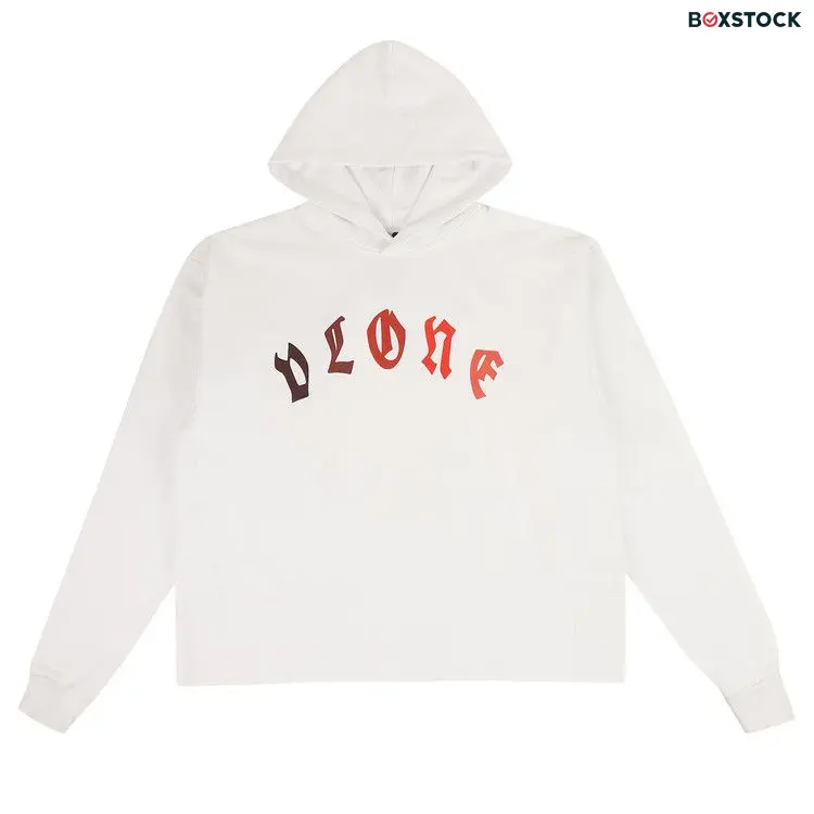 Vlone Logo Hooded Sweatshirt 'White/Marrow Red'