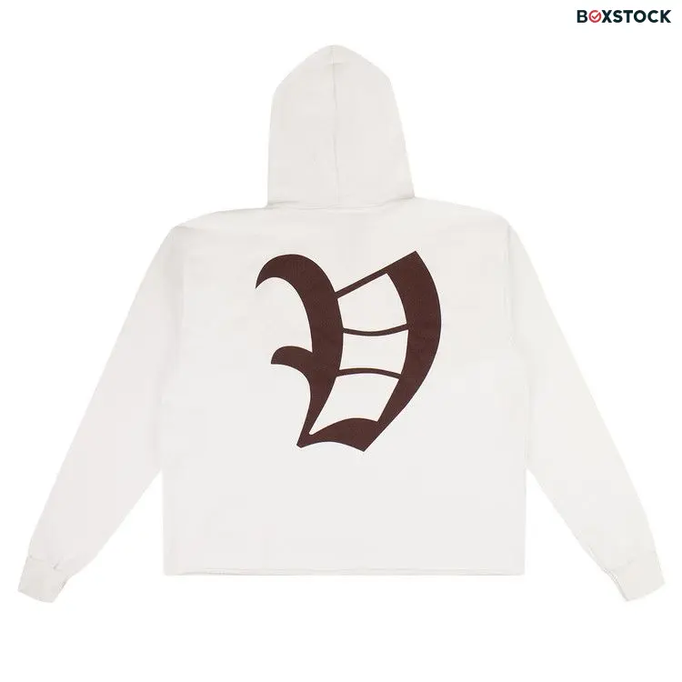 Vlone Logo Hooded Sweatshirt 'White/Marrow Red'