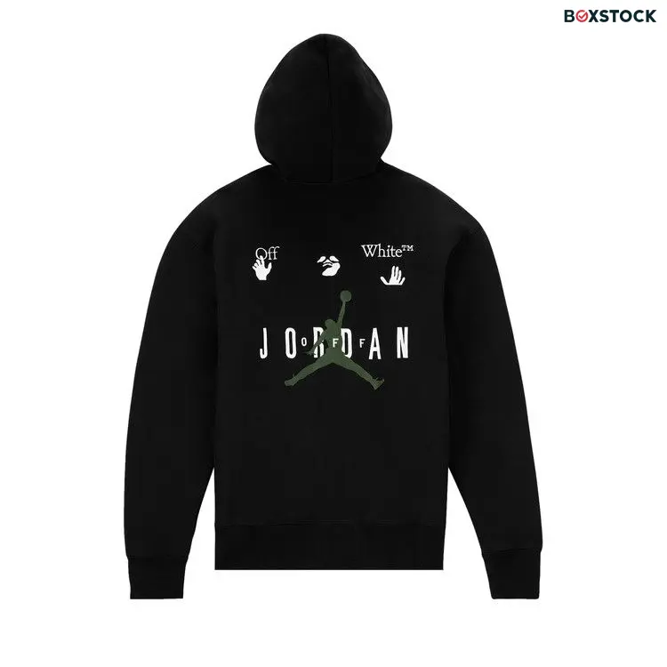 Air Jordan x Off-White MJ Hoodie 'Black/White/Forest Green'