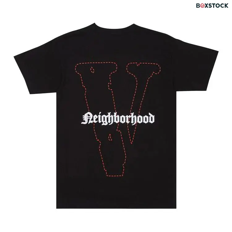 Vlone x Neighborhood Skull Short-Sleeve T-Shirt 'Black/Red' Fall/Winter 2020