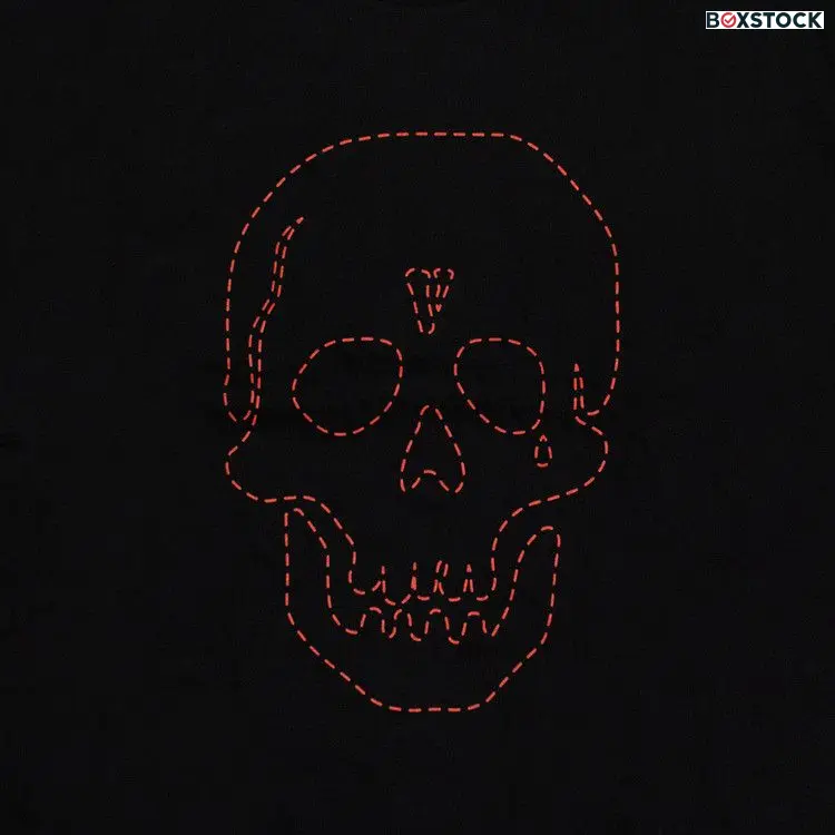 Vlone x Neighborhood Skull Short-Sleeve T-Shirt 'Black/Red' Fall/Winter 2020