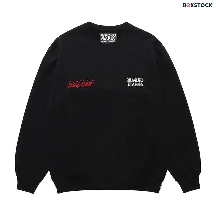 Wacko Maria Heavy Weight Crewneck Sweatshirt (Type-5) 'Black' Spring/Summer 2024
