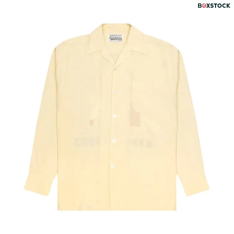 Wacko Maria Long-Sleeve 50's Shirt Type-3 'Yellow' Fall/Winter 2021