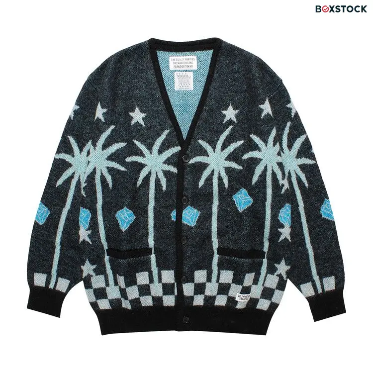 Wacko Maria Mohair Cardigan (Type-3) 'Black' Spring/Summer 2024