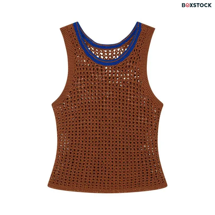 Wales Bonner Dance Crochet Vest 'Brown' Spring/Summer 2023
