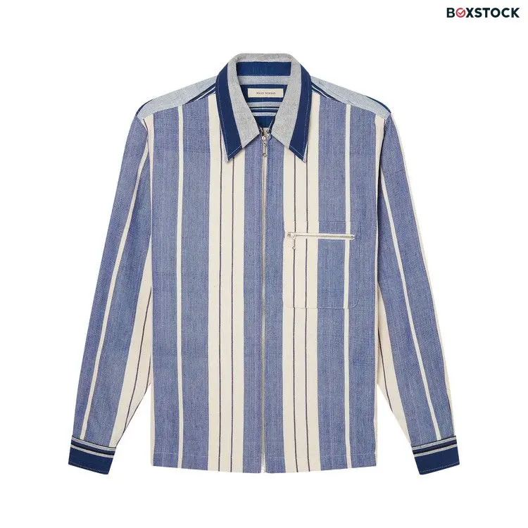 Wales Bonner Handwoven Cotton Atlantic Jacket 'Blue/White' Spring/Summer 2023