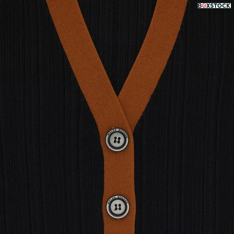 Wales Bonner Knit Cardigan 'Black Multicolor' Spring/Summer 2023