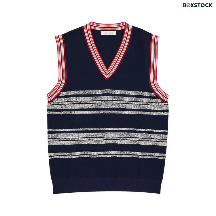 Wales Bonner Shade Vest 'Navy/Red/White' Blue Spring/Summer 2024