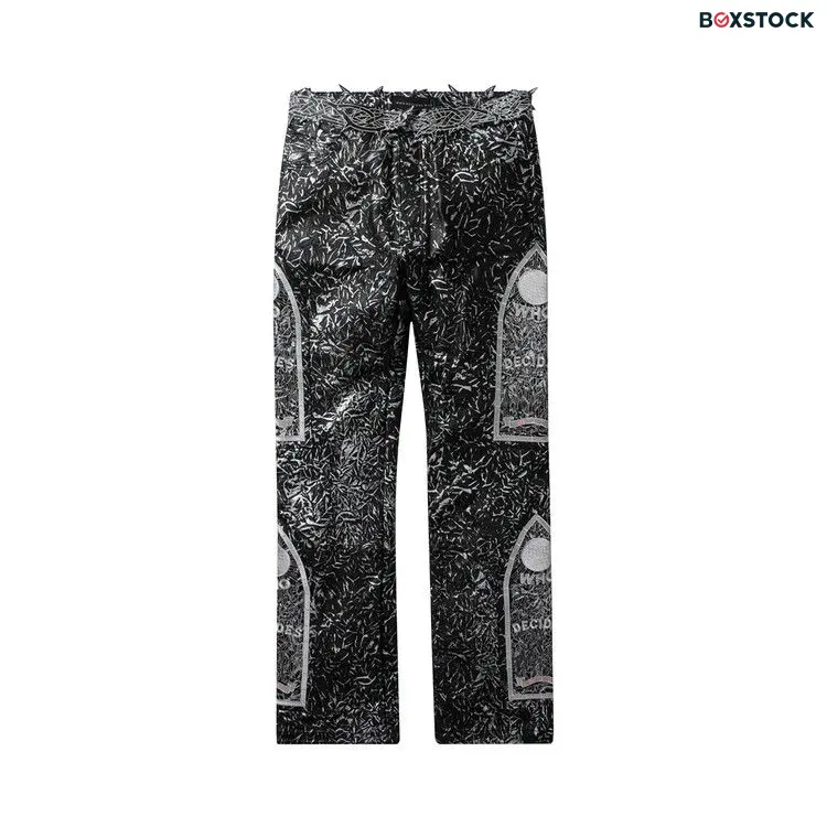 Who Decides War Foil Leather Pant 'Coal' Grey Fall/Winter 2023