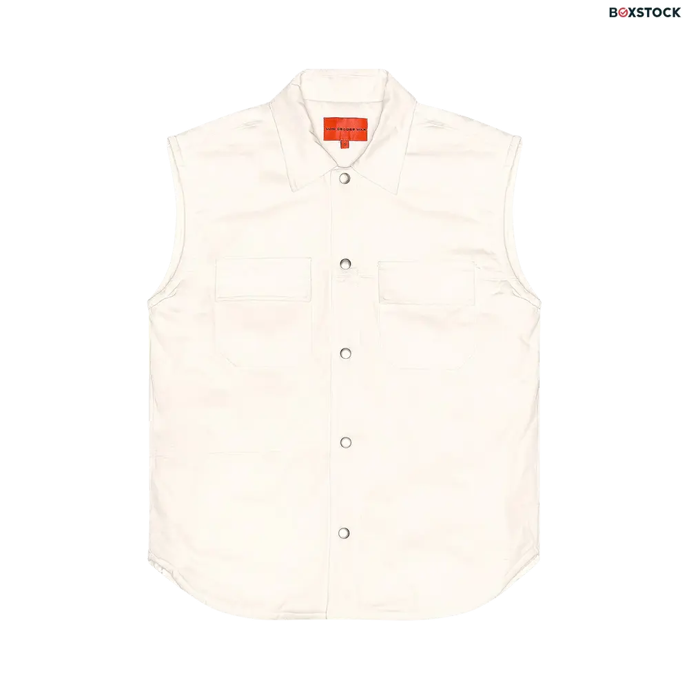 Who Decides War Pocketed Work Vest 'White'