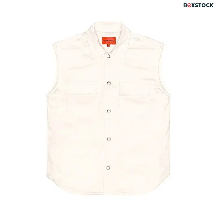 Who Decides War Pocketed Work Vest 'White'