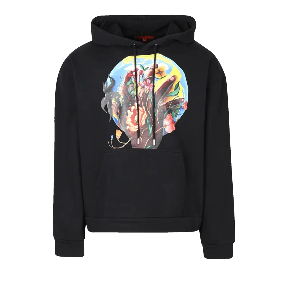 Who Decides War Roots Of Peace Hooded Pullover 'Coal' Grey Fall/Winter 2022