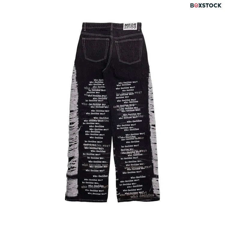 Who Decides War Ultra Flare Denim 'Coal' Black Fall/Winter 2023