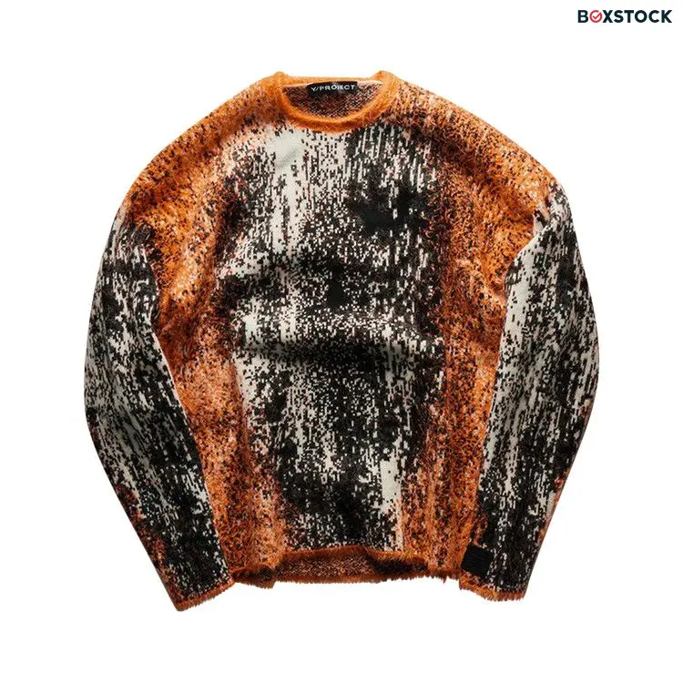 Y/Project Gradient Hairy Knit Sweater 'Orange/White/Black' Multi-Color Fall/Winter 2023