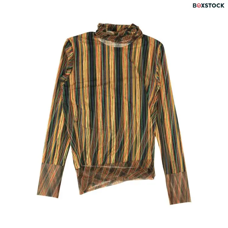 Y/Project Multi Exclusive Printed Mesh Turtleneck 'Multicolor' Multi-Color