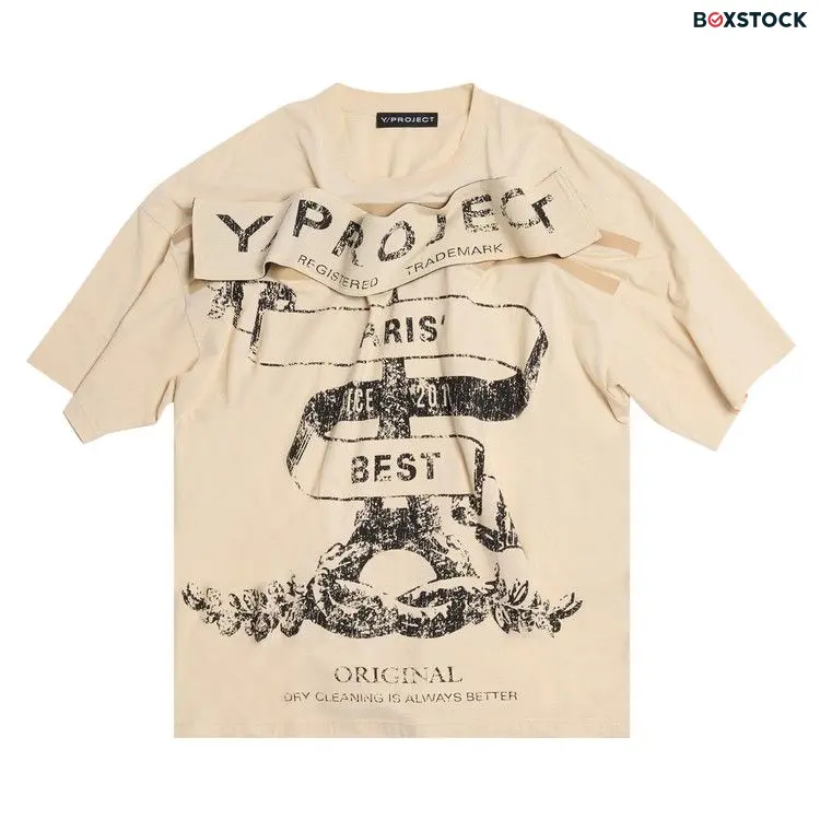 Y/Project Paris Best T-Shirt 'Light Sand' Tan Fall/Winter 2024