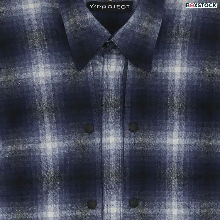 Y/Project Snap Off Panel Hood Overshirt 'Blue/Grey' Spring/Summer 2024