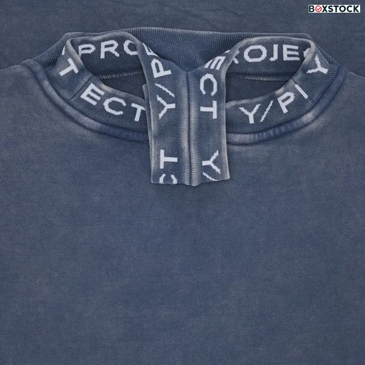 Y/Project Triple Collar Sweatshirt 'Blue/Acid Wash' Spring/Summer 2024