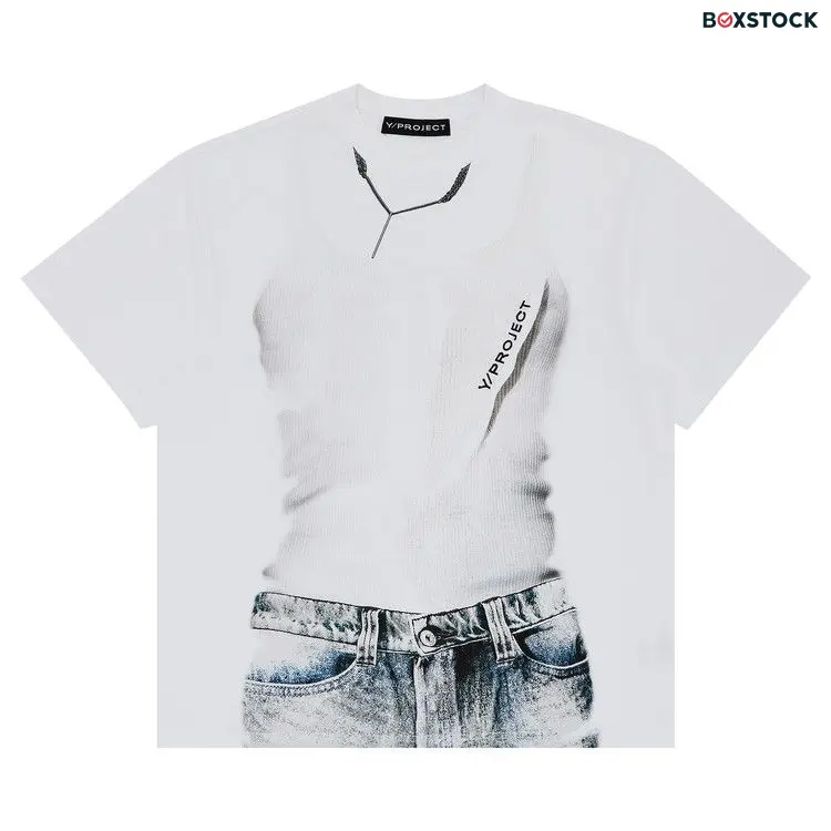 Y/Project Trompe L'Oeil T-Shirt 'White' Fall/Winter 2024