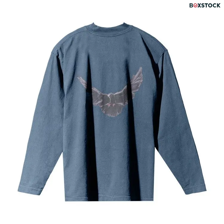 Yeezy Gap Engineered by Balenciaga Dove Long-Sleeve Tee 'Dark Blue' Spring/Summer 2022